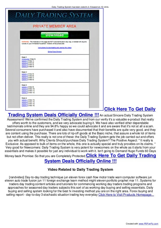 Daily Trading System Discount Forex Fibonacci Trading System - 